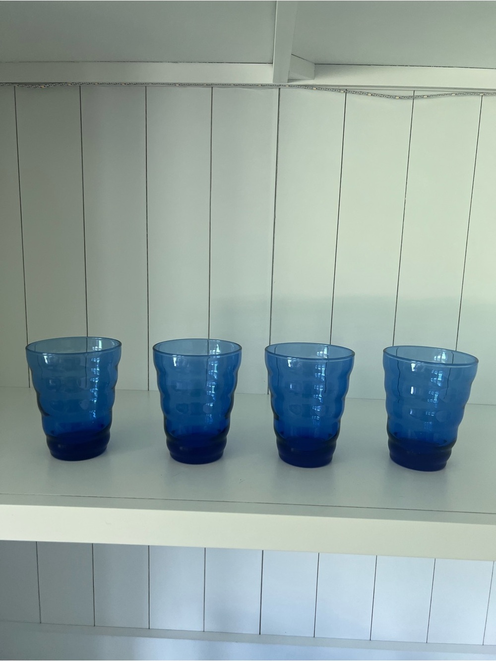 Blue Glass Tumbler Set of 4 - Home Dining